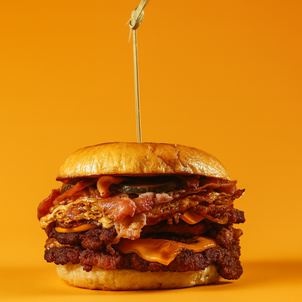 DOUBLE CHEESE EGG BACON